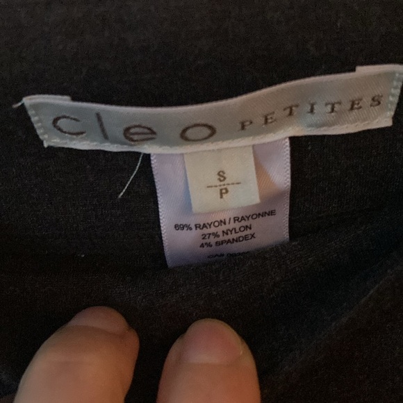 Cleo petites grey pants with elastic waistband. Size S - Picture 4 of 5